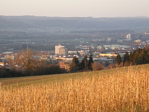 Blick ber Ravensburg und Weingarten