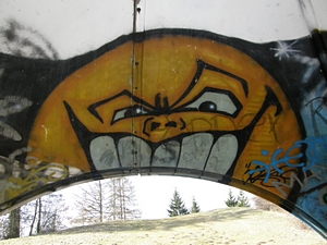 Graffitti im Burach